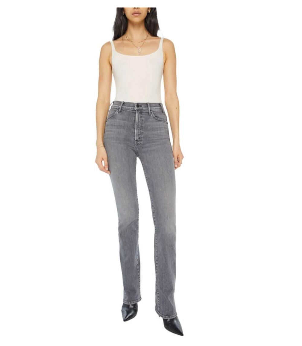 MOTHER DENIM NWT The Hustler Heel Bootcut Denim Jean in 8 Ball Wash // 24